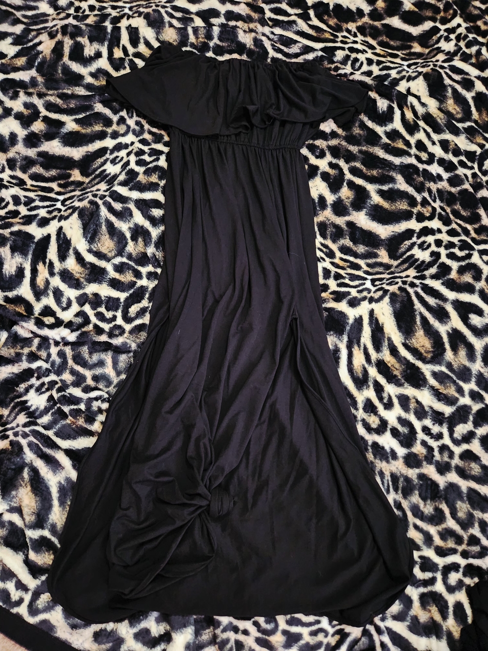 Women's Black Off-Shoulder Maxi Dress - Classic Summer Style